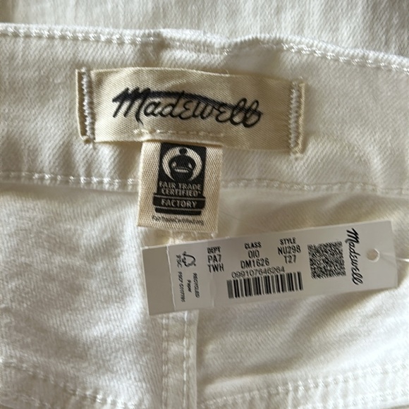 Madewell The Tall Perfect Vintage Wide-Leg Crop Jean in Tile White (27 Tall) - Picture 8 of 10